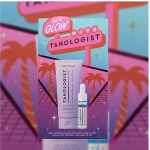 Tanologist Let It Glow Self Tan Set Daily Glow Lotion + Self Tan Drops NIB